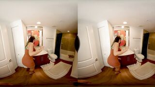 Large titties stepmom stuck whilst cleaning in high heels