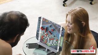1 Man with 4 Cute Cuties Play a Game of Undress Battleship