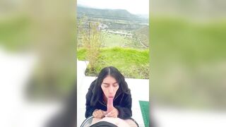 Youthful pair records themselves having sex outdoors in a public park (Real amateur public sex)