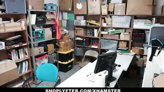 Shoplyfter - Teen Blackmailed & Screwed For Stealing