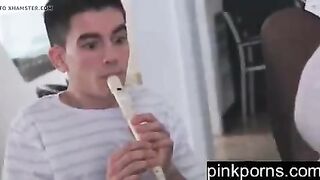 mother I'd like to fuck flute teacher incredible anal sex with her student