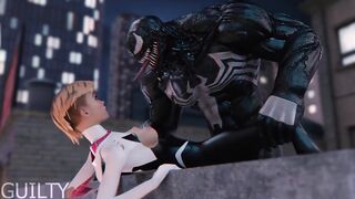 Venom banged Gwen (CG Anime)