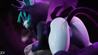 Vex cumflated by shadow tentacles