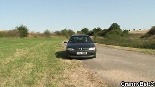 That Guy picks up and screws 80 years old granny outside