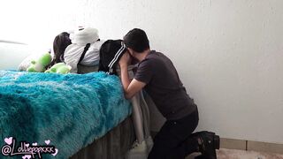 little student gal being spanked on her charming booty and cumming inside her to make her mine