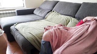 Open mind stepmother catches stepson and does mutual masturbation