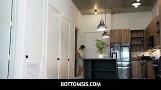 BottomSis - Large Titties Teen Step Sister Family Drilled POV - Marica Chanelle, Nicky Rebel