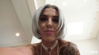 Bubble Butt Tattooed Beauty Luna Just Desires To Do Yoga But Her Stud Craves A Sexy Anal Bang