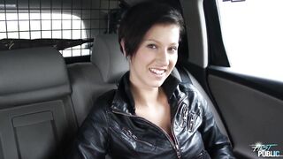 Gal with large titties gets screwed in public