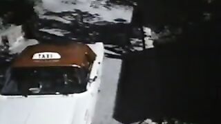 Eccentric lady seduces a man with mustaches