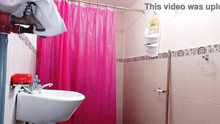 During The Time That I'm in the baths my stepmother comes in and since I got home this babe has the dream of screwing me during the time that my stepfather is not there and this babe begins masturbating then I couldn't assist it and I made her suck my wee