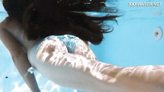 Hawt bare erotics with Lana Lelani in the pool