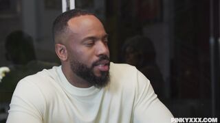 AMBER ALENA TAKES GIANT EBONY PENIS