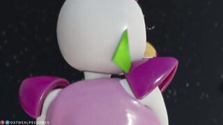 Chica from FNAF doing anal