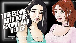 Three-Some With Your Bicurious Roomie & Her Girlfriend [Cucking Your Roomie] - Audio Roleplay