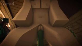 MINECRAFT PORN ZOMBIE AND METALLIC GOLEM FILL UP SLUTTY ANGEL (SOUND)