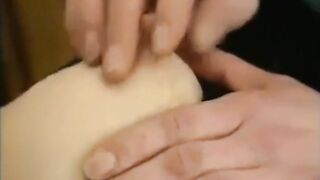 German granny in ebony nylons used by two guys