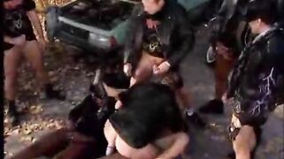 Christina Golden-Haired public team fuck