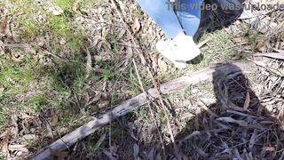 Screwing my ally's mamma in a forest outdoor