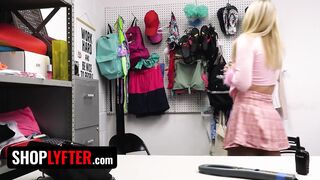 Spoiled Blond Teen Jill Taylor Learns Not To Steal After Officer Mike Bangs Her Hard - Shoplyfter