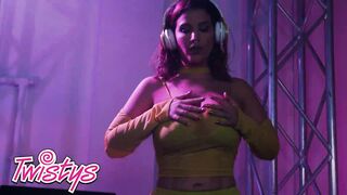 Breathtaking Playgirl LaSirena69 Plays With Herself In The DJ Booth After Playing Music As A DJ - Twistys