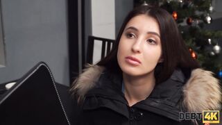 DEBT4k. Stunner dragged into spontaneous sex with sexually excited moneylender