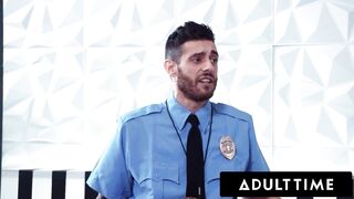 ADULT TIME - Whitney Wright Receives GIANT BUKKAKE FACIAL During Accidental Airport Team Fuck!