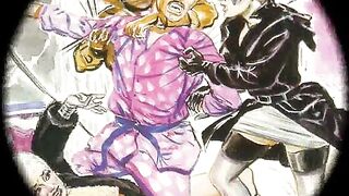 Vintage cruel raunchy femdom comic