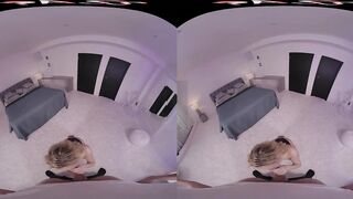 Kinky blond Isabella De Laa suggest u full unlimited access to her inviting ass in Virtual Reality