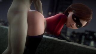 Helen Parr biggest booty doggy style anal sex - Incredibles (FpsBlyck)