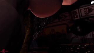 (4K - Dezmall) Lady Dimitrescu dominates a stud with a lengthy ramrod and bangs him until this guy cums inside her butt - CG Anime