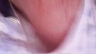 Upskirt in smelling crotch of old 85 yo granny