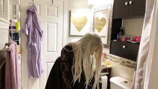 Loading movie scene Goth Crossdresser Puts on Buttplug and Jerks Off