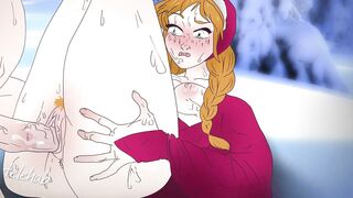 Anna screwed in the snow ! Frozen Manga manga toon