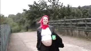 Preggo British mother I'd like to fuck Flashing