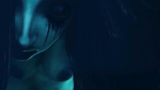 (4K - Dezmall) Very hawt ghost lady is thirsty for cum so this babe rides fortunate weenie and makes him cum - CG Comics