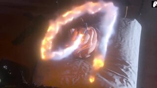 (4K) Hard weenie longing Lara Croft rides large rod to make him cum inside her rectal hole - CG Anime