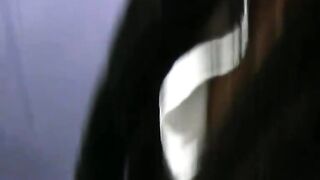 Ebony-haired czech cutie sucking penis in a educate