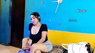 Unemployed Mexican angel accedes to anything in the interview for cash