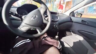 Asking directions on the street to a marvelous woman at the bus stop!