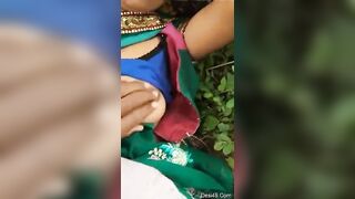 Cheating wife in forest