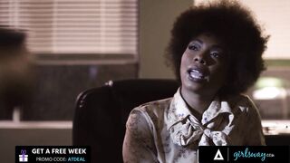 GIRLSWAY - Detective Misty Stone Has Hard Sex With Her Colleague On Their Desk at the Police Station