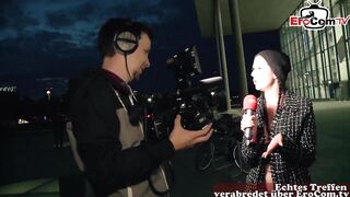 German reporter mother i'd like to fuck picks up dude in street casting