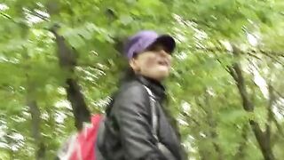 Improvised sex in the forest, babes are real harlots