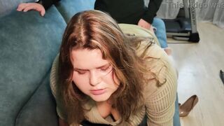 Cute Obese eighteen old Stepdaughter's moist red pants stained with cum after a hard bang