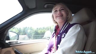 Public Agent Cute looking golden-haired picked up and banged hard in her soaking soaked vagina