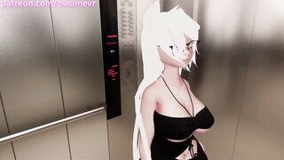 Excited Stepsister And U Get Stuck In An Elevator Then U Cum In Her Twat - VRChat ERP