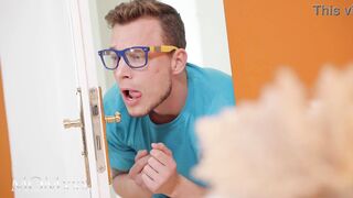 MOMXXX Golden-Haired large melons mother I'd like to fuck Suzi Grande bangs creep caught spying on her