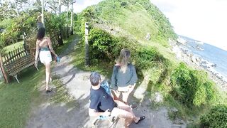 Anal on a public bench