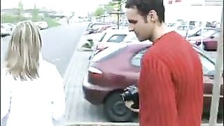 Pick up german Blond for her 1st anal